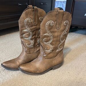 Brown Western Cowboy Boots